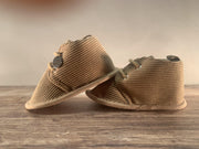 Babyschoentjes - Bruin - Ribstof - Antislip - 7-12 maanden - Baby