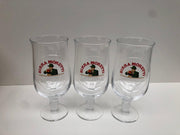birra moretti bierglas 3x 25cl bierglazen op voet bier glas glazen