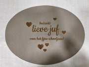 Placemat lieve Juf - einde schooljaar - bedankt - afscheid cadeautje - cadeautje juf - bedankje lieve juffrouw - bedankt