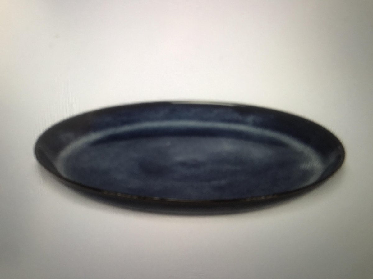 PASCALE NAESSENS BORD OPSTAANDE RAND M DONKERBLAUW GEGLAZUURD PURE D 23.5 H 1.8 (4 STUKS)