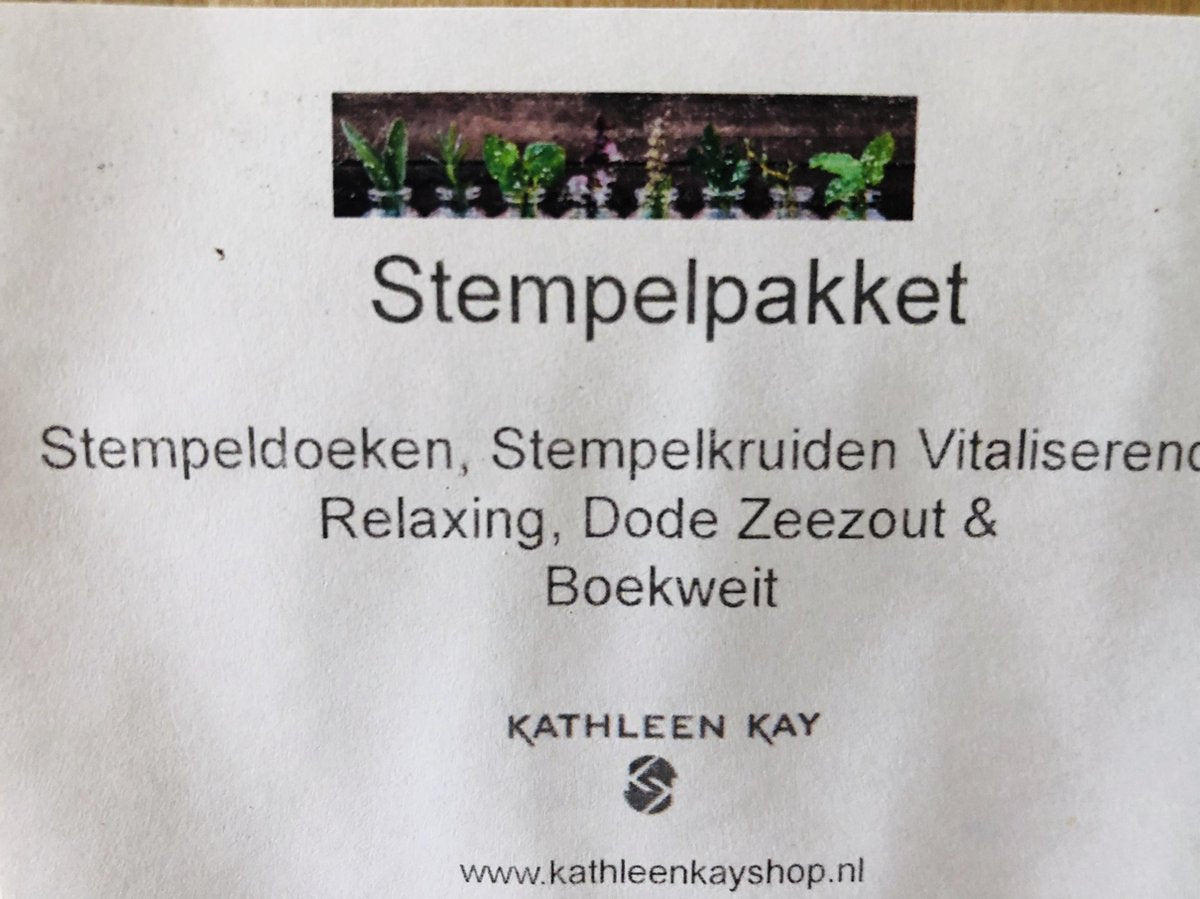 Starters kruiden stempelmassage set