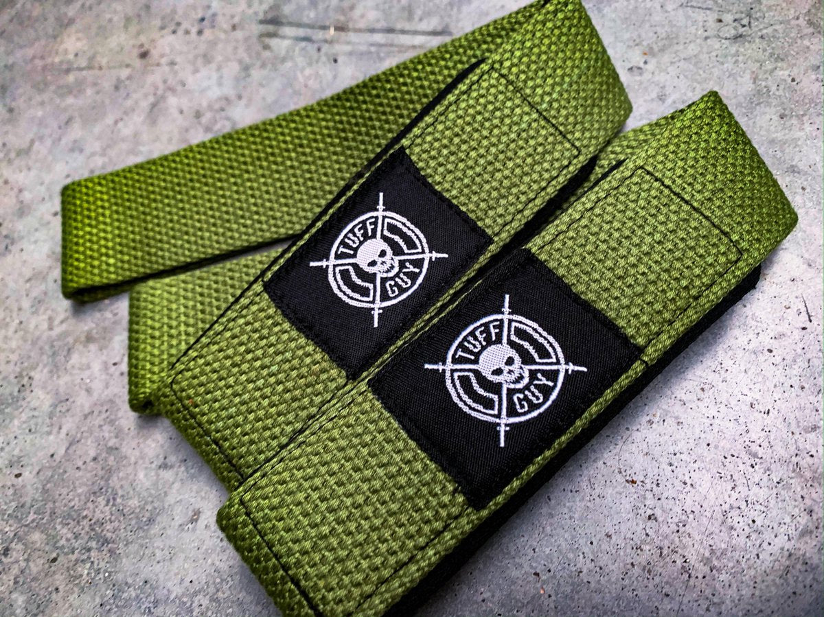 Tuff Guy - Lifting Straps Military Green - Support en Hulp bij Fitness