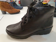 Semler Sleehak Veterboot Zwart Leer J76353-011-001