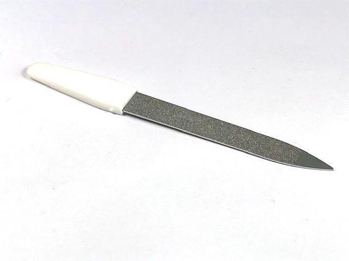 Nagelvijl Homeij saffier 12 cm wit - pedicure en manicure - vijl nagels -