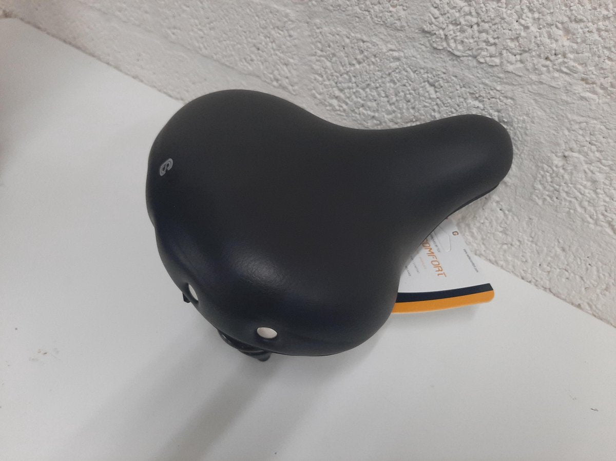 Selle Comfort Fietszadel Drifter - Zwart - Met Zwarte Hangveren