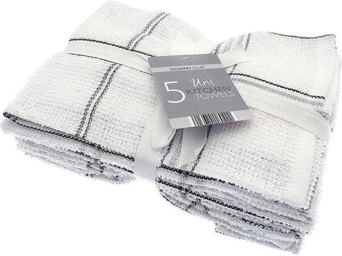 "Praktische 5-pack theedoeken met thema ""University""