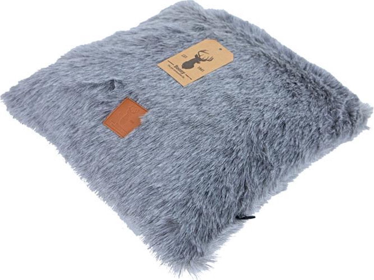Boony Est 1941 Ligkussen - Badger Grey - 37x37 cm
