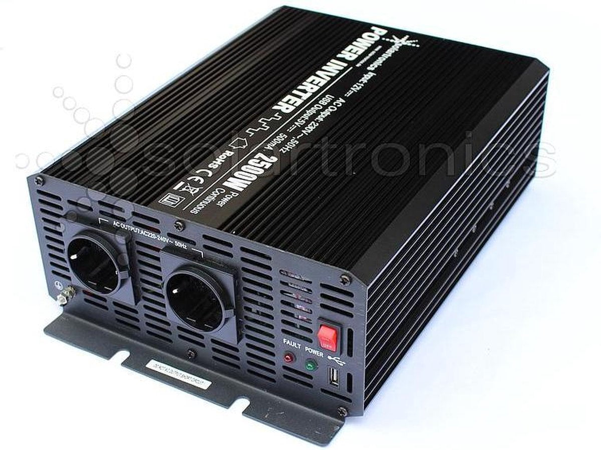 12V - 230V Gemodificeerde sinus Spanningsomvormer 2500W