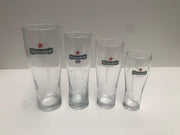 4x ellipse Heineken bierglas bier glas glazen bierglazen 0.0 + 15 + 25 + 50cl