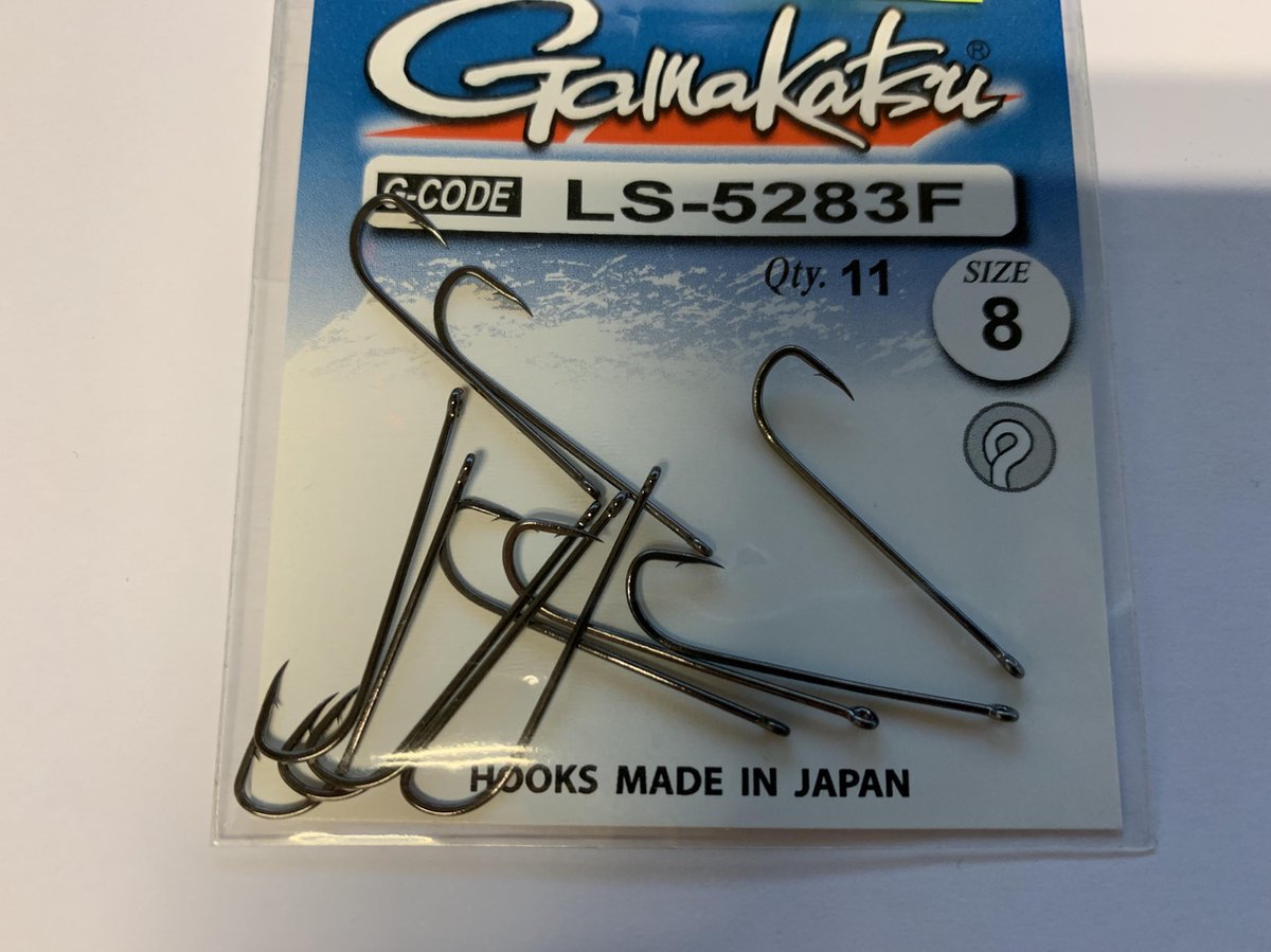 Gamakatsu - vishaak - LS5283F - 11 stuks - haatmaat 8
