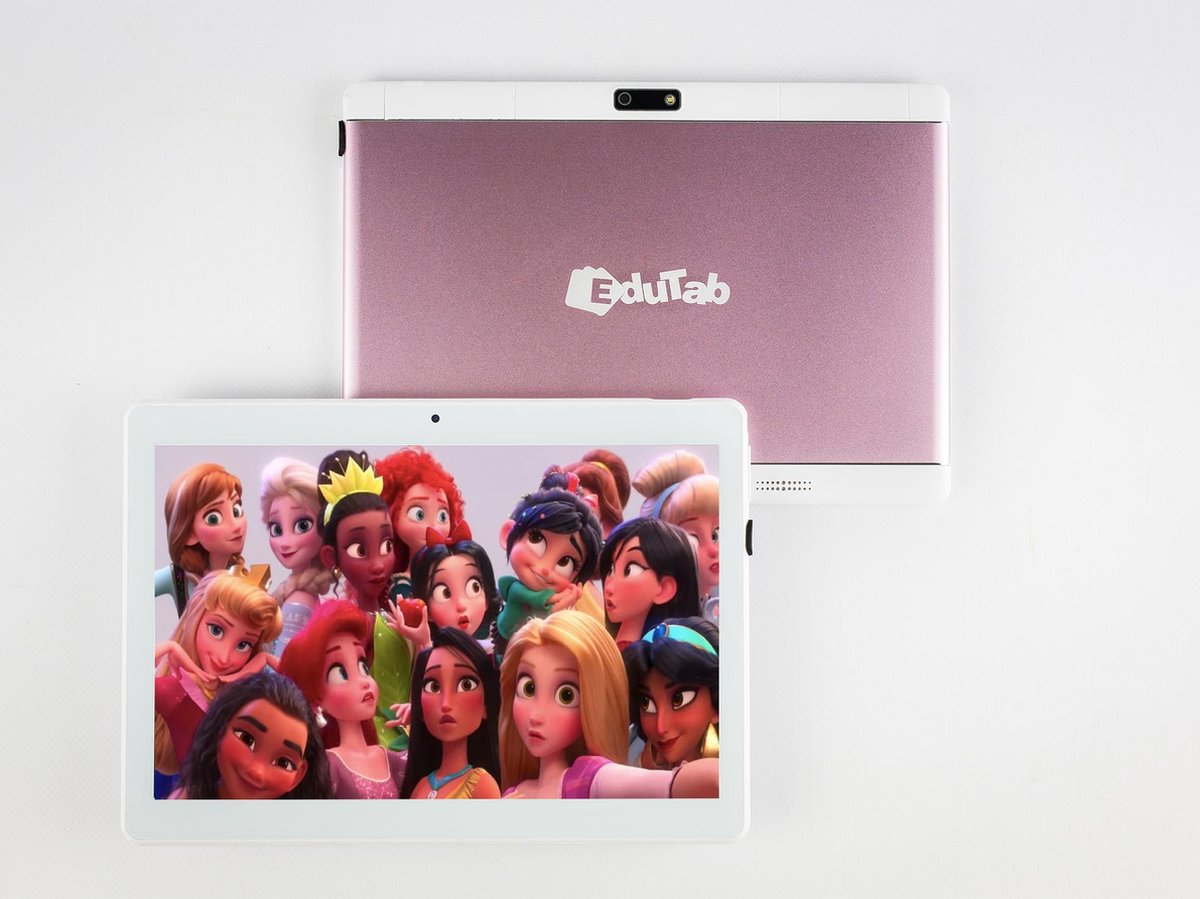 EduTab Roze - Educatieve Kindertablet - Android 9.0 - 10 inch - 16GB - Incl. Gratis Tablethouder
