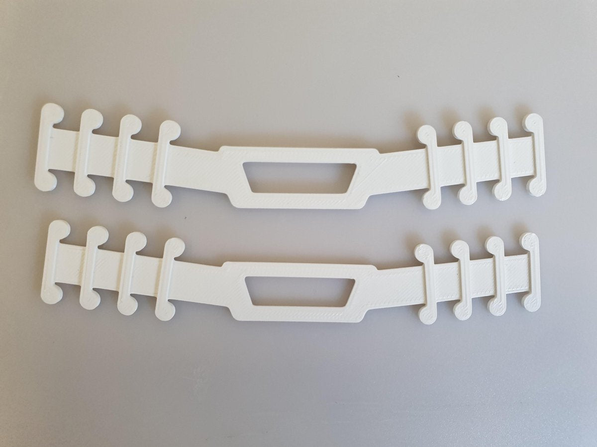 EarComfort LUXE MEDISCH GETEST 2 stuks wit - Earsaver - Ear saver - Mondkapjes dragen zonder pijn en irritatie - earsavers mondmasker - aantrekhulp - mondkapje beschermstuk - draagband mondmasker - oorbeschermer - strip voor mondkapje - earbuddie