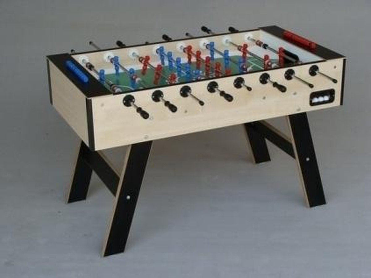 Voetbaltafel Deutscher Meister Young Line Natural. Gemonteerd- Speelklaar geleverd