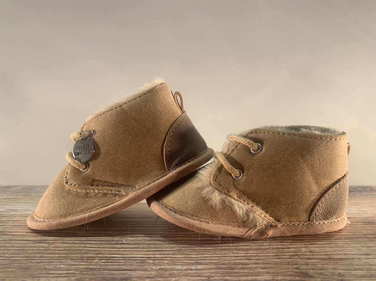 Babyschoentjes - Bruin - Antislip - 7-12 maanden - Baby