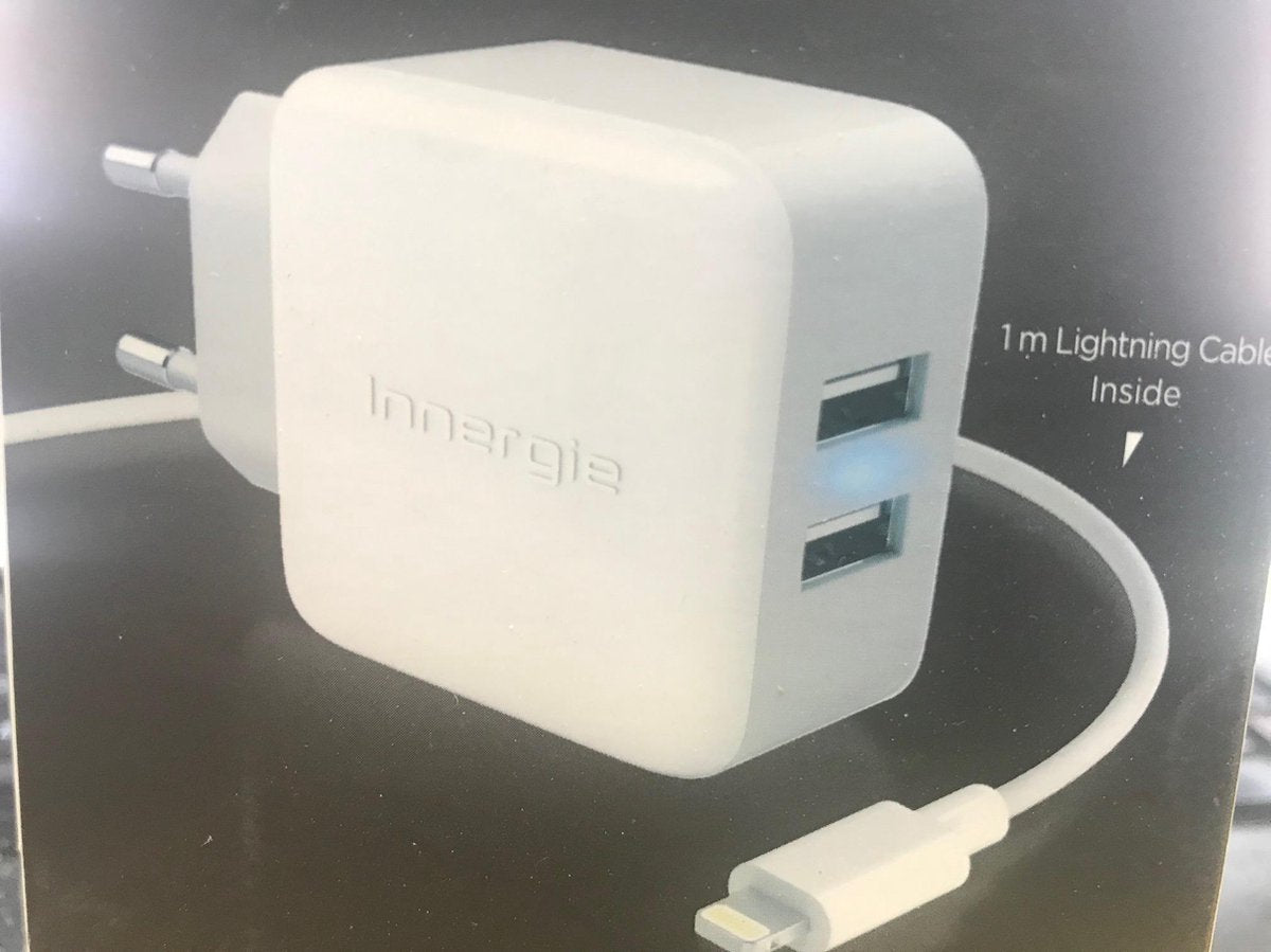 Innergie PowerCombo Pro 21W muurlader + Lightning kabel