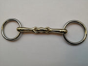 MHS Watertrens dubbelgebroken 9 cm Goud