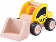 Houten speelgoedvoertuig Graafmachine