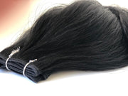 Europees Echt haar weave weft hairweave 70cm 100gram zwart