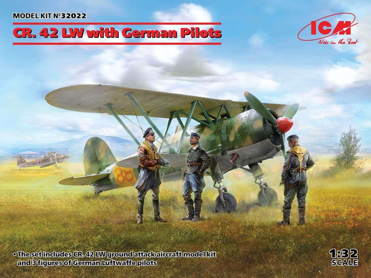 1:32 ICM 32022 CR. 42 LW with German Pilots Plastic kit