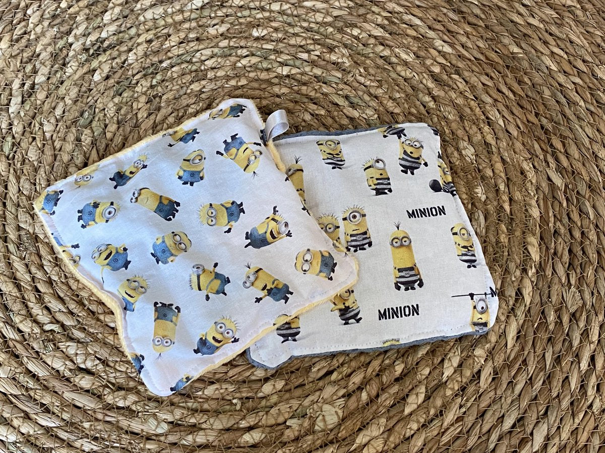 Set van 2 voelzakjes Minions - HSP - hoogevoelig - concentratie - babyspeelgoed