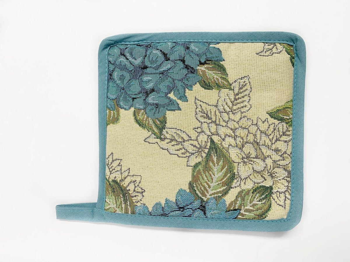 Pannenlap -  luxe gobelinstof - Hortensia