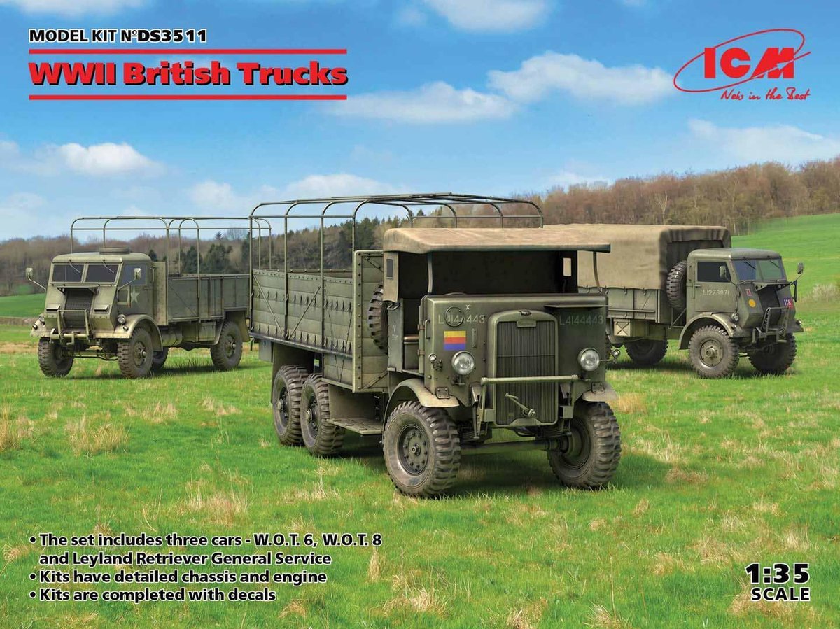 1:35 ICM DS3511 WWII British Trucks - W.O.T.6