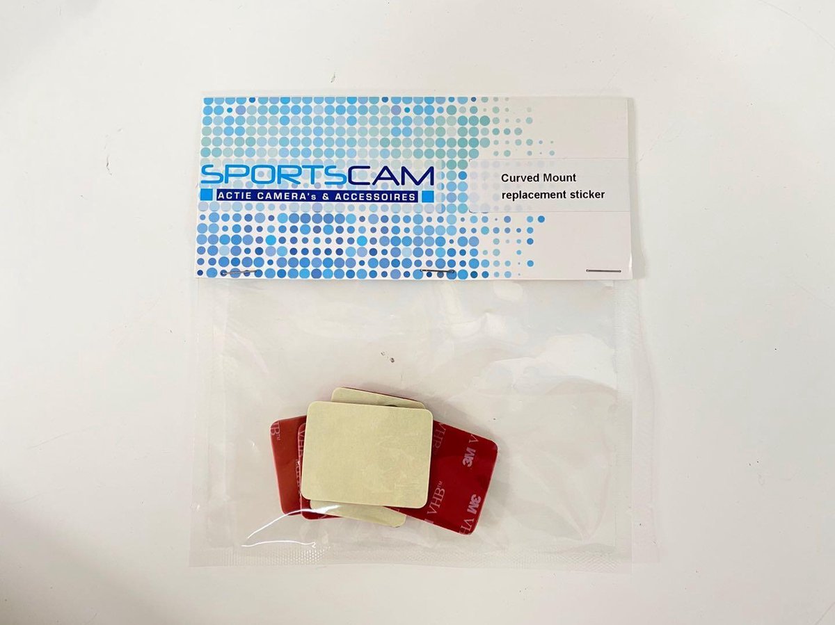 SportsCam Curved Mount replacement stickers (5 stuks)