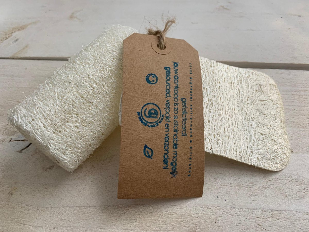 green-goose® Natuurlijke Sponzen Set |  Vegan Loofah | Harde Spons | Persoonlijke Verzorging of Keuken | 100% Biologisch Afbreekbaar