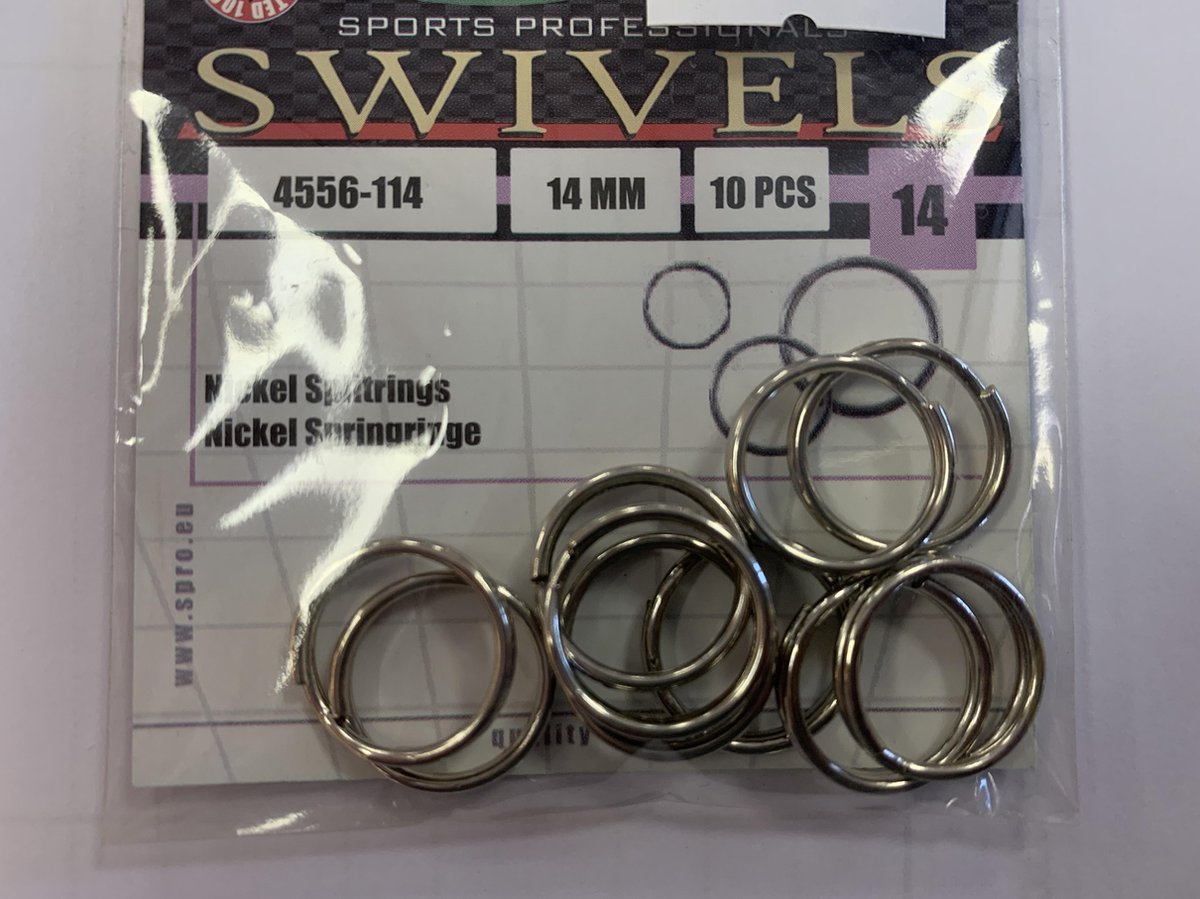 nickel split ring | 10 st