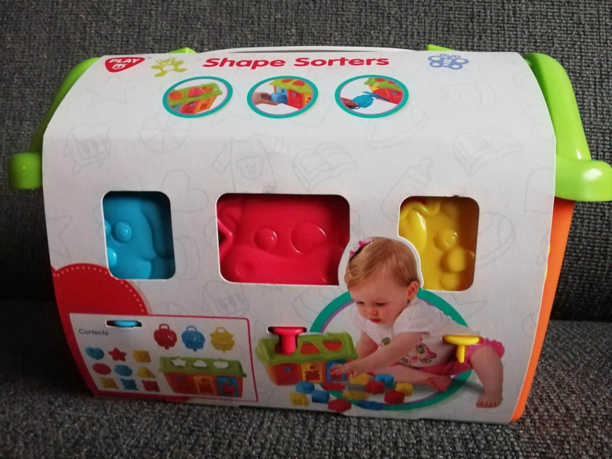 play vorm sorteerder 13 pcs 1 huis 9 dieren 3 sleutels