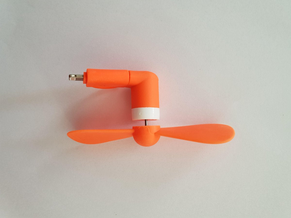 Mini USB ventilator oranje