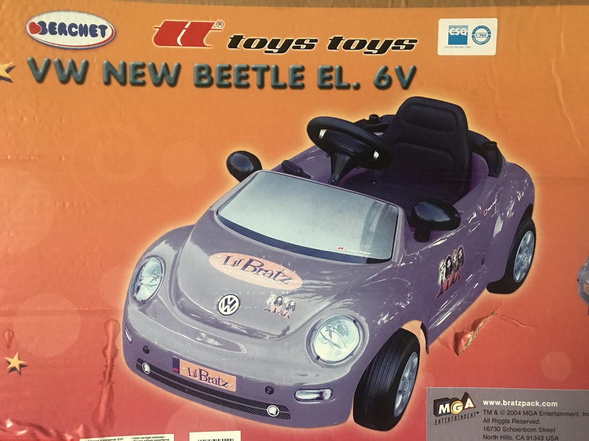 Accuvoertuig | VW New Beetle 6V | Berchet LiL' Bratz MGA