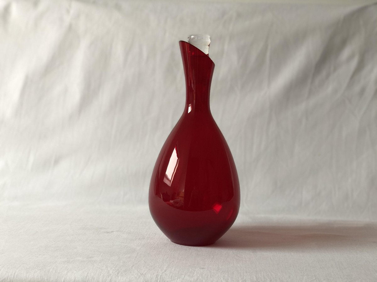 Handgemaakte waterkaraf Druppel / Rood