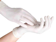 Vinyl Handschoenen XL - Gepoederd - Transparant/ Wit - 100 stuks / doos
