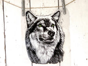 MixG | Grote Strijkapplicatie (20 x 25 cm)| Wolf| Vrouw / Man
