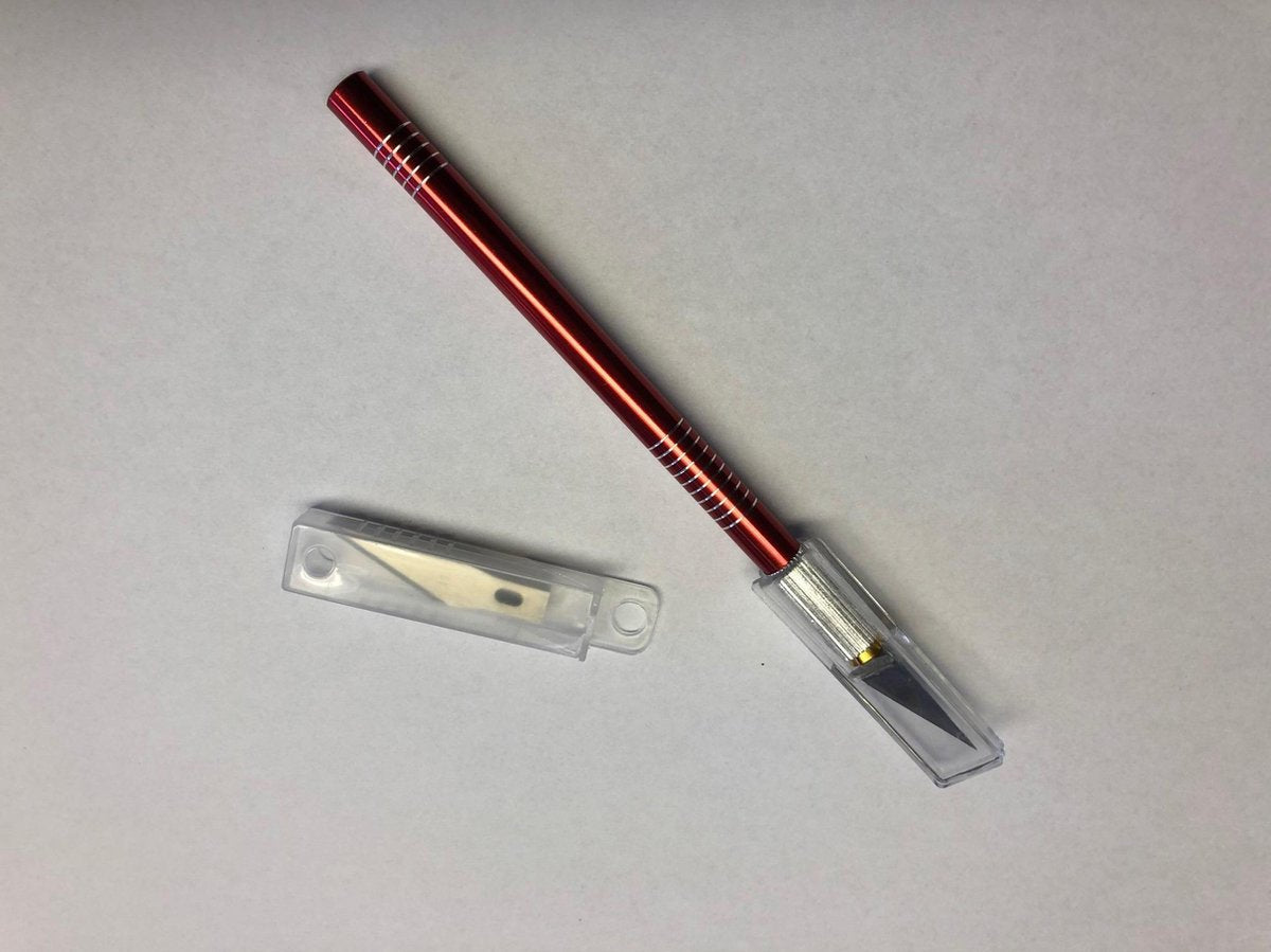 Precisie hobby mes met aluminium grip van 120mm lang
