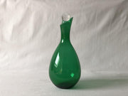 Handgemaakte waterkaraf Druppel/ Groen