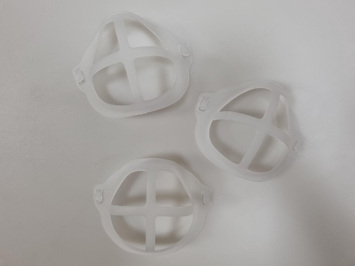 Comfibreath 3x hulpstuk voor mondmasker - mondkapje - make-up dragen onder je mondkapje - siliconen hulpstuk voor mondkapje- meer lucht - meer ruimte om te ademen - vrijer adem halen