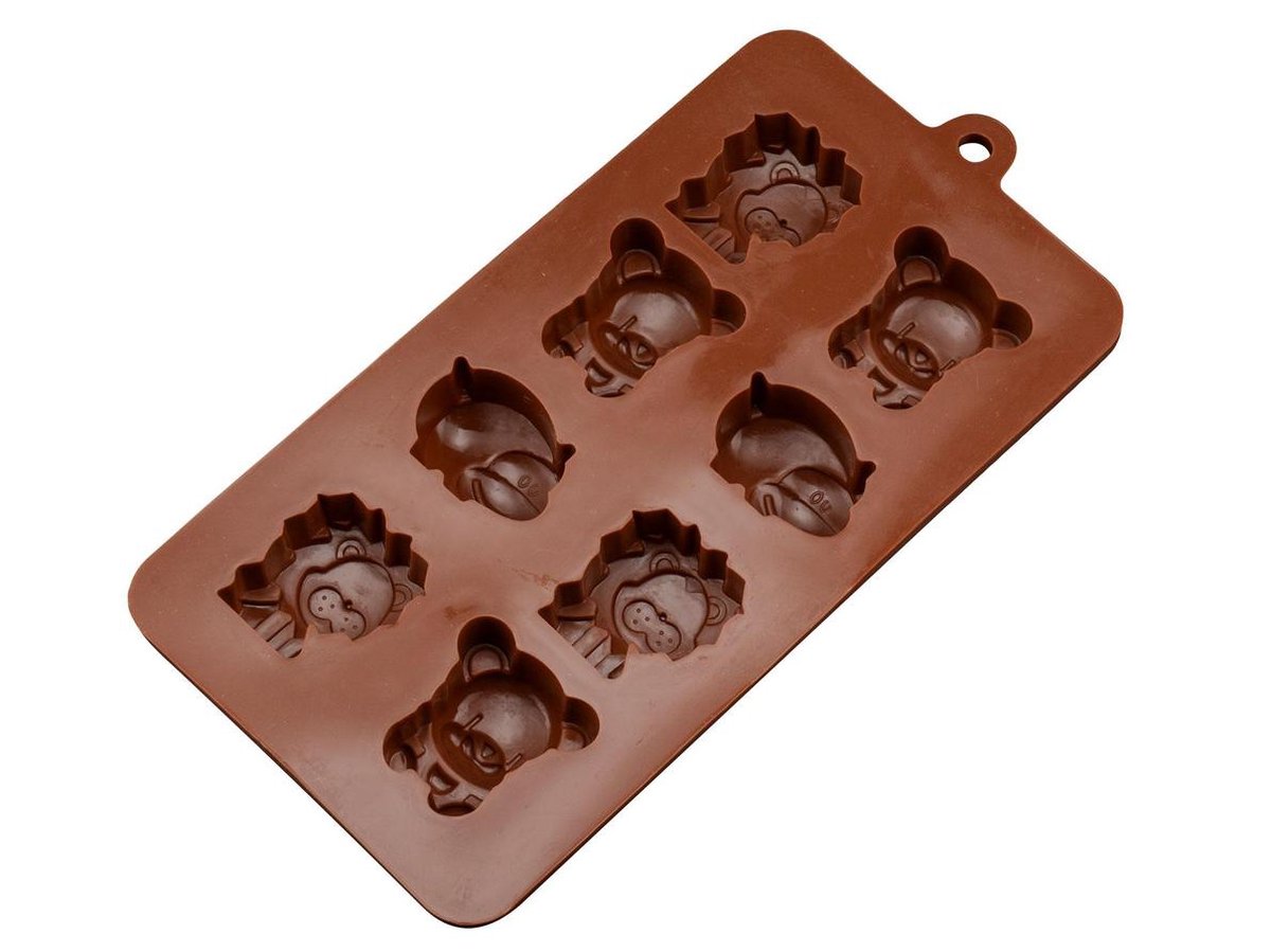 Kitchen Princess - Siliconen Chocoladevorm Dieren - Fondant Bonbonvorm