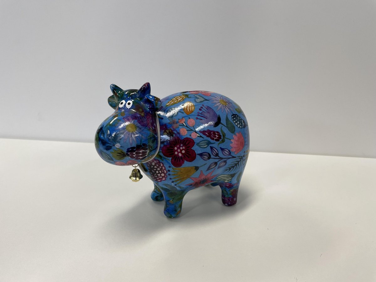 Pomme pidou koe bella blauw met bloemen