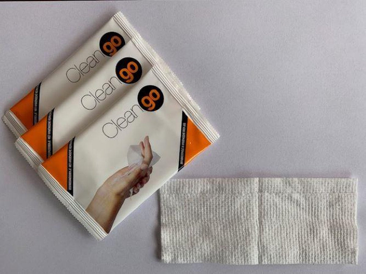 Cleango - vochtige doekjes zonder alcohol - antibacterieel - 500 stuks