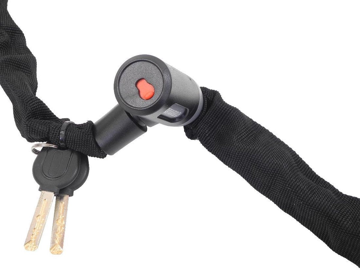 Stahlex Ø5mm / 120cm kettingslot fietsslot | 635g ideaal gewicht voor een fietser | zeer goede kwaliteit | zwart