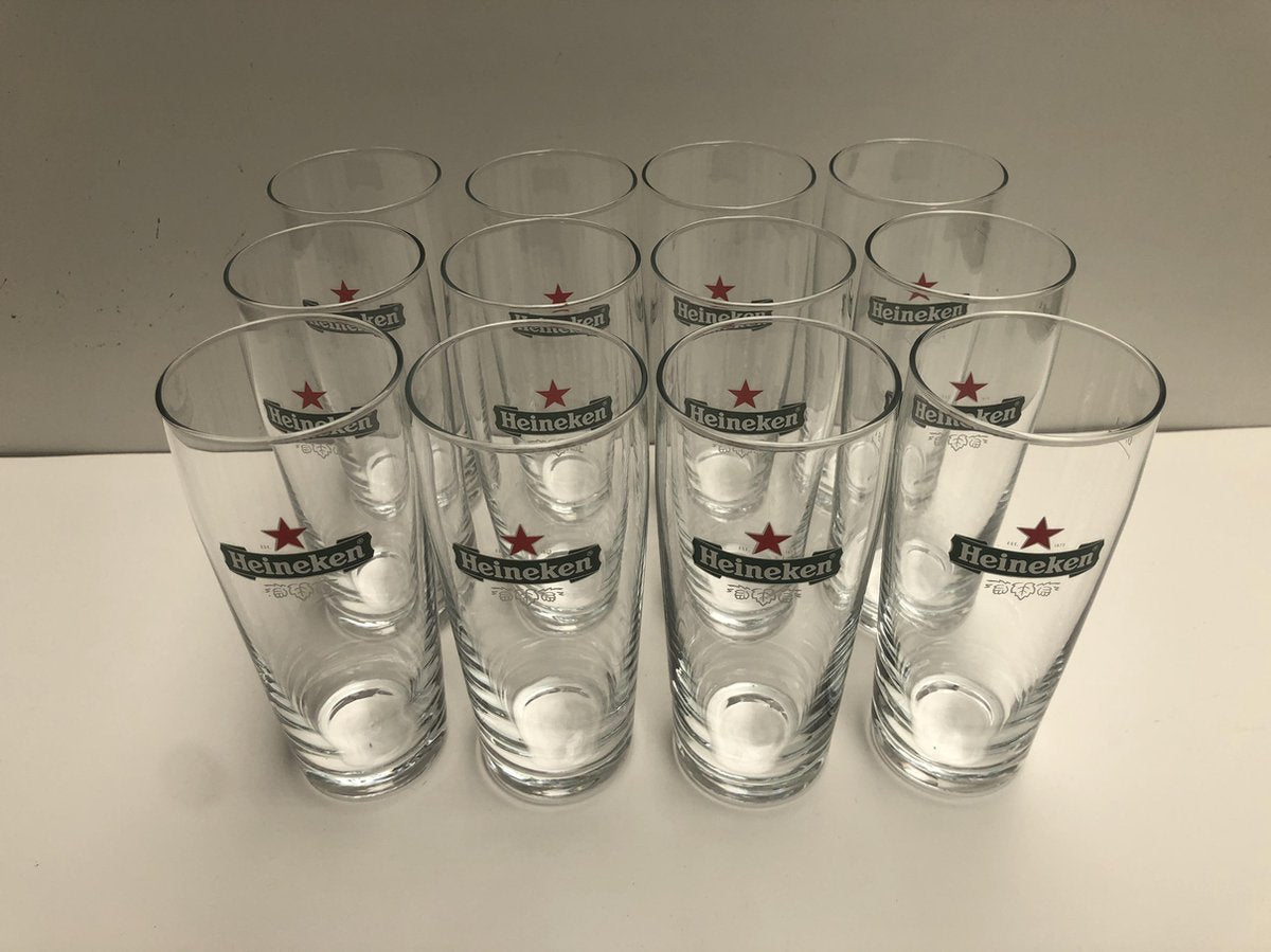 Heineken Bierglas Fluitje 18cl Doos 12 Stuks