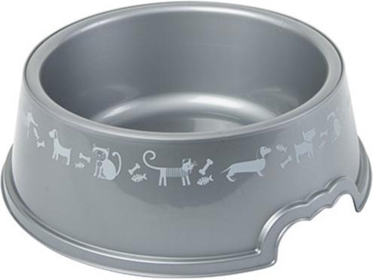 Hega Hondenvoer- En Drinkbak Cocker 21 Cm Grijs