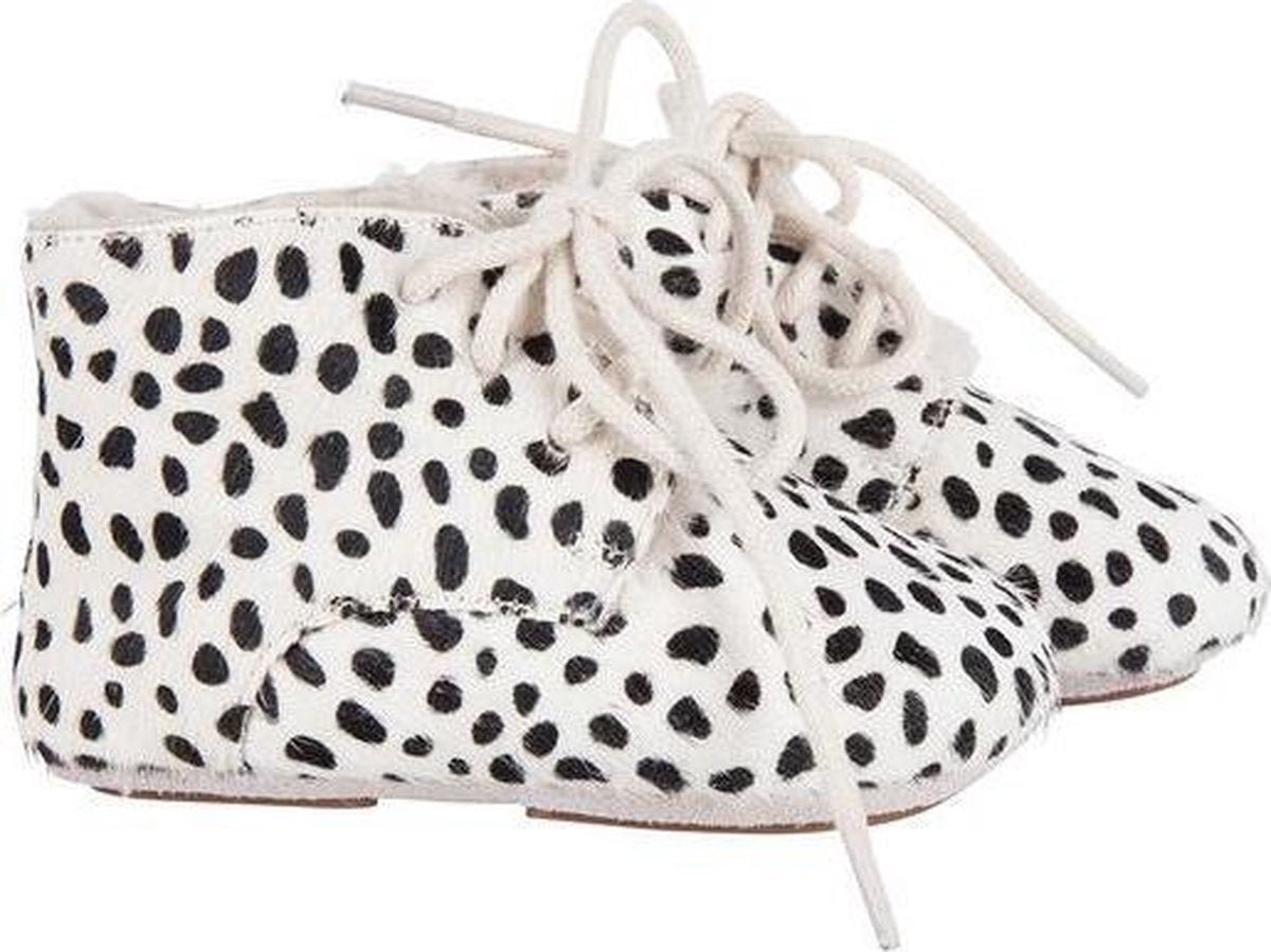 Little Indians Babyschoenen High Top Wild Bont Wit/zwart Maat 17