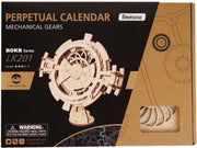 Voordeelpakket Robotime 3D puzzel modelbouw pakket Uil-klok / Perpetual Kalender bouwpakket
