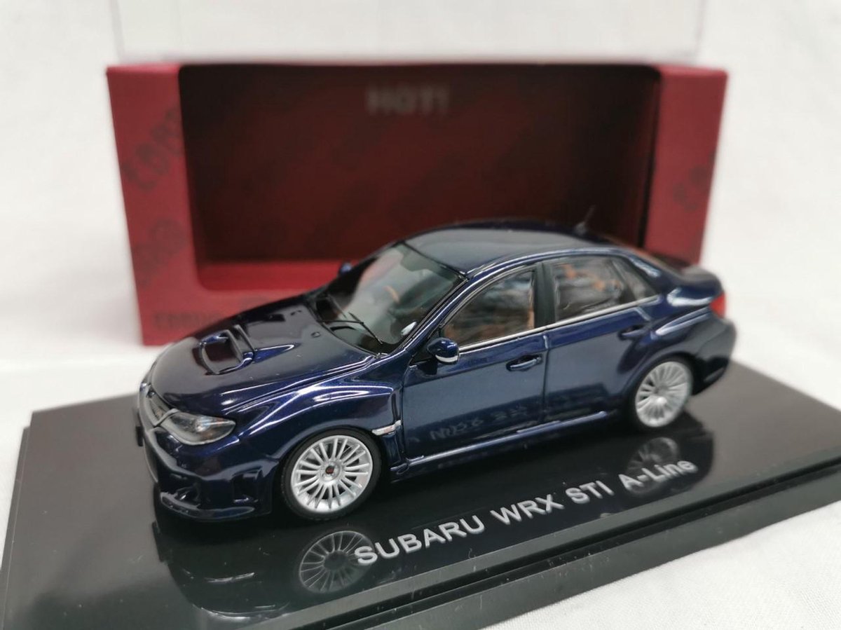 Subaru Impreza WRX STi 2005 A-Line Blauw Metallic 1-43 Ebbro