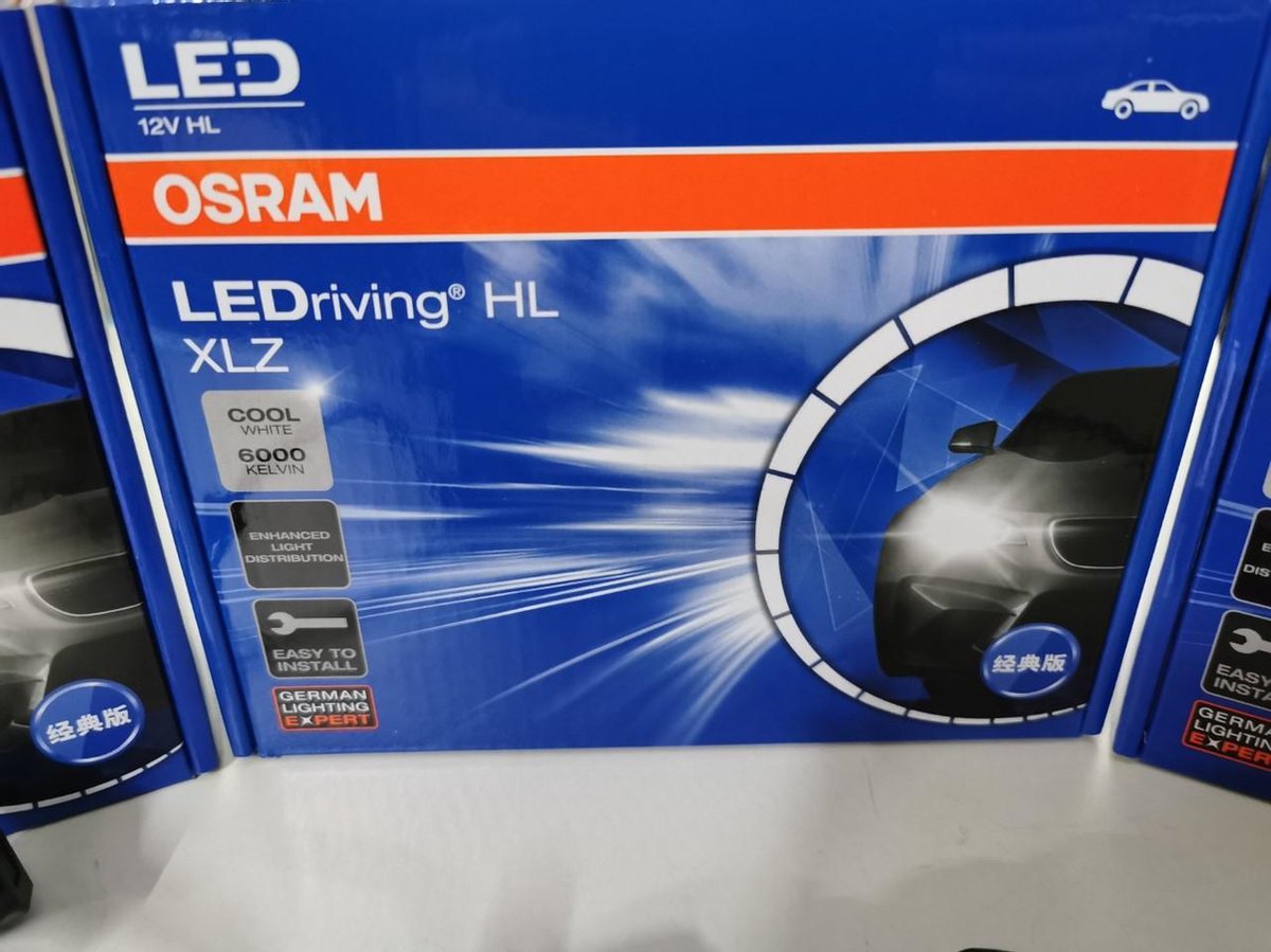 osram h4 led 6000k coolwhit set van 2