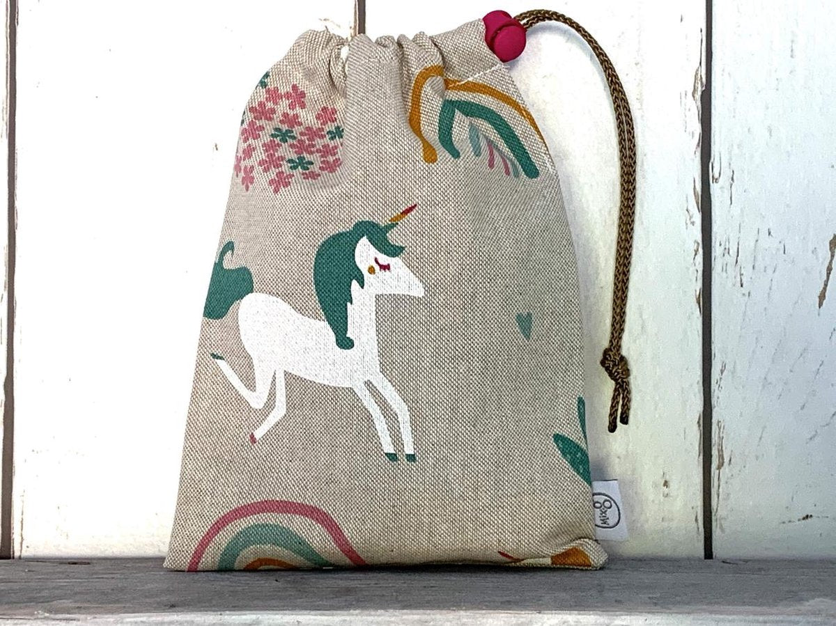 MixG | Knikkerzak | Unicorn - regenboog| Meisje