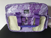 MixMamas Luiertas met luiermatje - Barok paars - 40 x 29 x 40cm